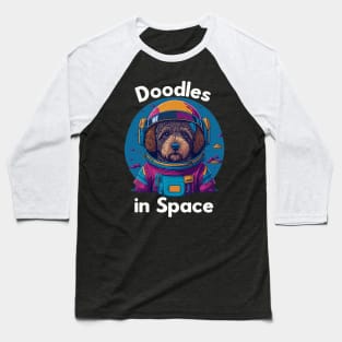 Doodle in Space Graphic Tee Shirt Baseball T-Shirt